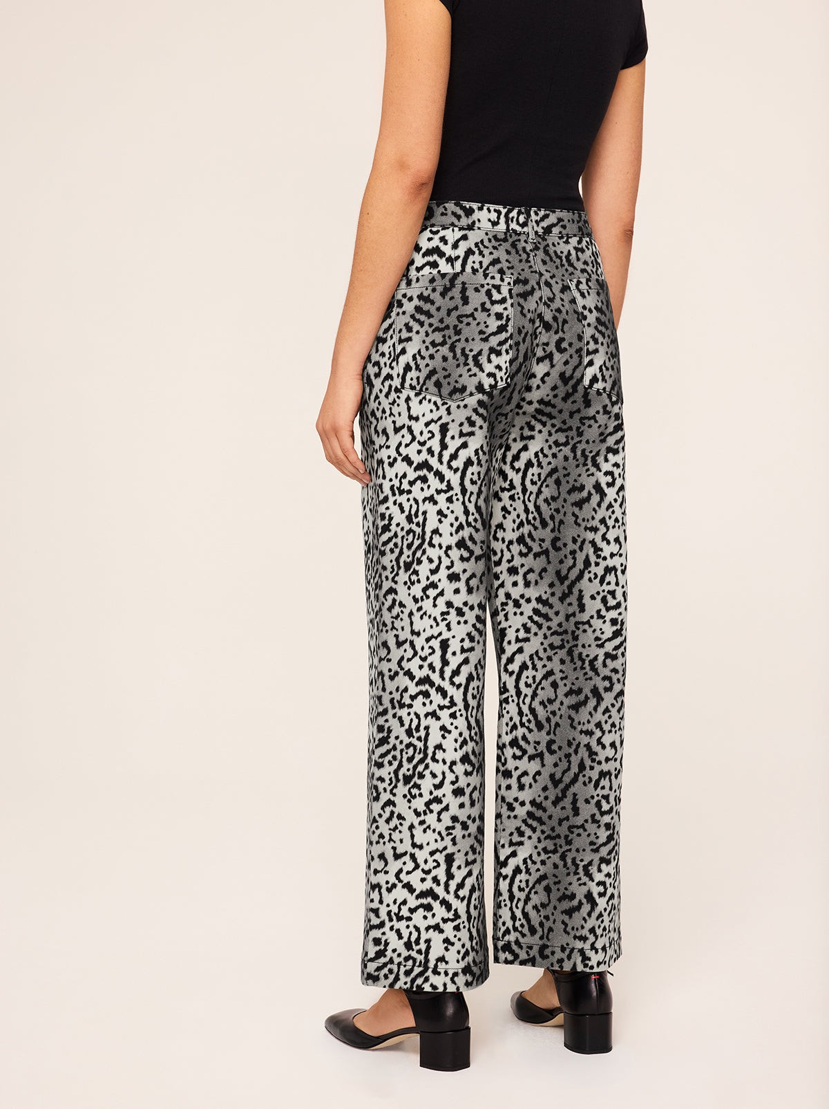 Remi Snow Leopard Print Trousers view 3