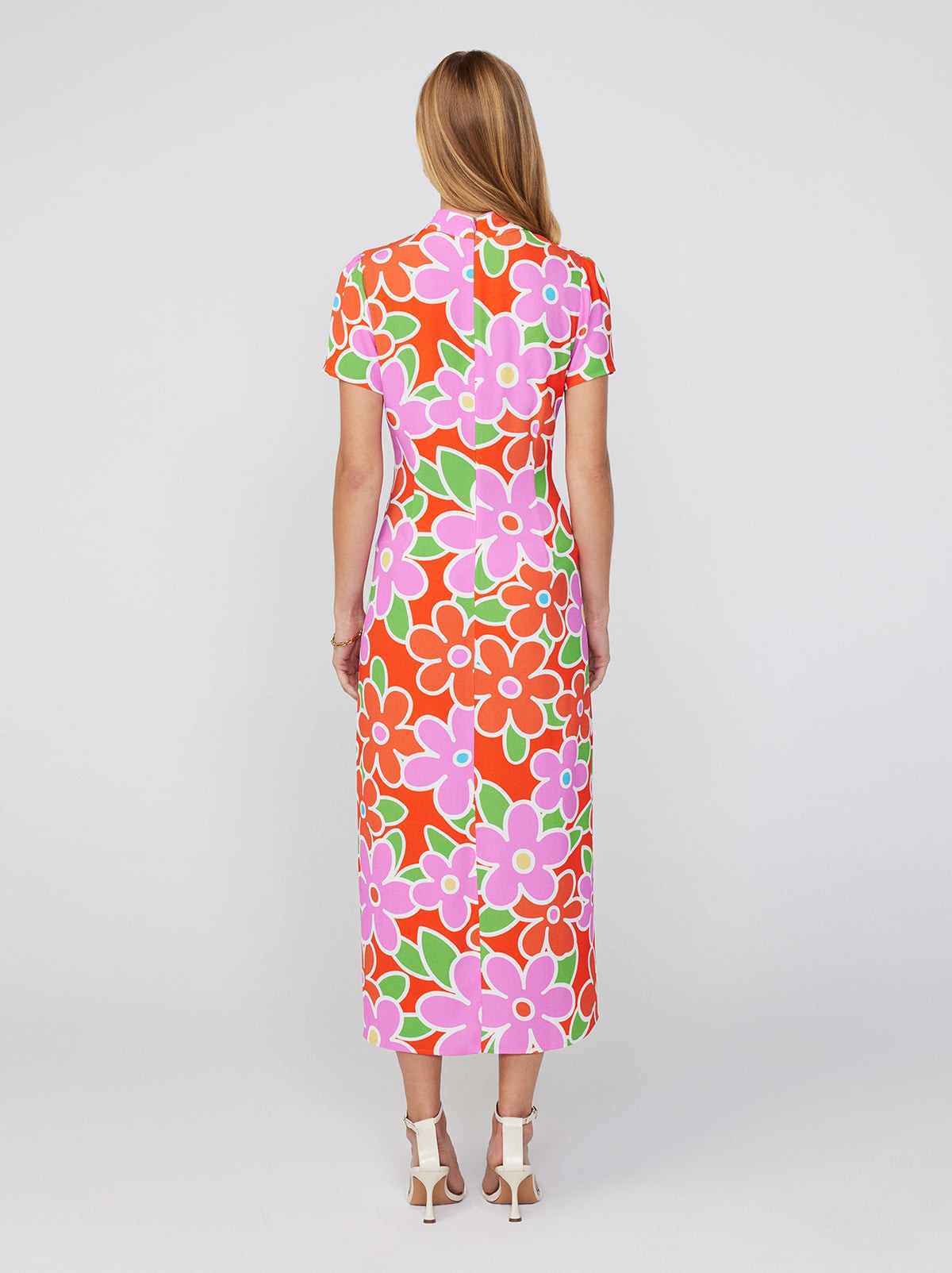 Leia Floral Print Midi Dress view 4