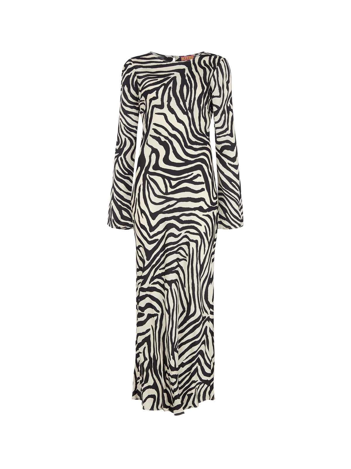 Keira Zebra Print Satin Dress view 3